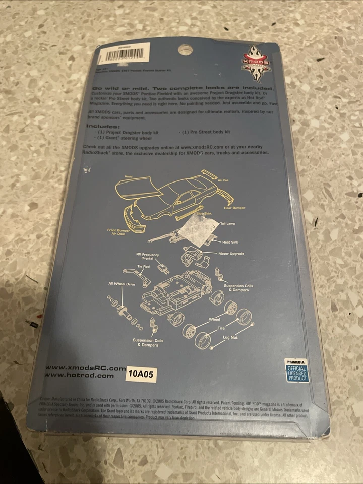 Vintage Radio Shack Xmods Evolution Hot Rod 1967 Pontiac Firebird Body Kit - Image 3 of 4