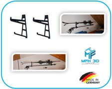 2xSki- &Skistöcke-Halter Wandmontage Skiaufbewahrung, Skihalter, Skistöckehalter