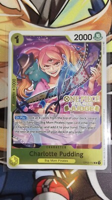  One Piece TCG Charlotte Pudding OP03-112 Judge Pack Vol.2 MINT
