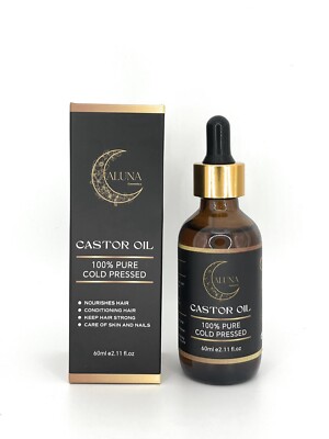 Castor Oil - 2 Fl Oz. - 100% Pure Cold Pressed, Hexane Free. Hair Treatment Oil