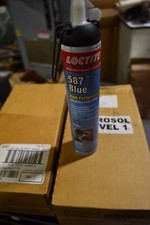 LOT OF SIX Loctite 587 RTV High Performance Silicone, Blue, 190 ml