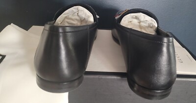 NEW GUCCI MEN'S AGNELLO PLONGE NERO SKULL HORSEBIT LOAFERS GUCCI 7