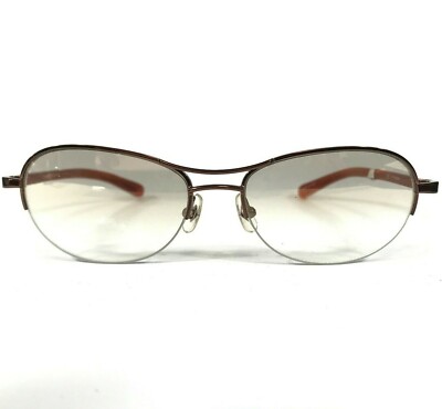 JPG Sunglasses 58-0058 Orange Red Round Oval Frames with Gray Lenses 57-17-140