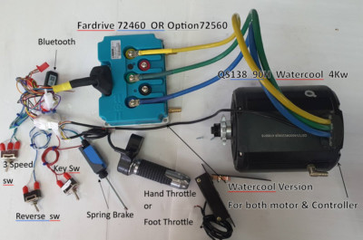 QSmotor138 90H_waterCool4Kw_7Kw,peak17Kw,FD control220A,460Apeak,90vWaterC,FedEX