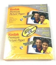 New Kodak 8898355 Premium Picture Paper High Gloss 4x6.5 2 Pack (150 Sheets) 