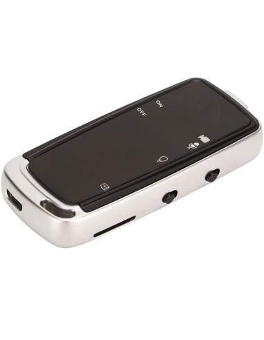 Mini microphone de poche pour enregistreur vocal numérique HD noir