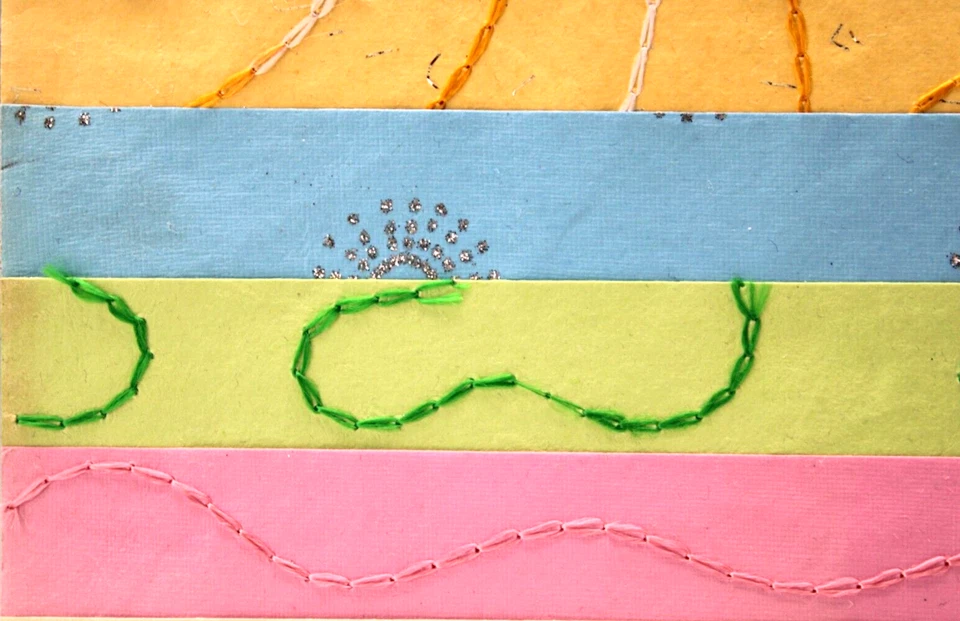 Memory Stor Scrapbook Handmade Paper 12 Different Color Sheets 12" x 12" Texture - Image 3 of 4