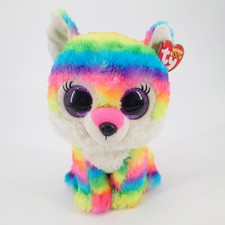 Ty Beanie Boo River Rainbow Wolf Great WolfLodge EXCLUSIVE 9" Medium Plush