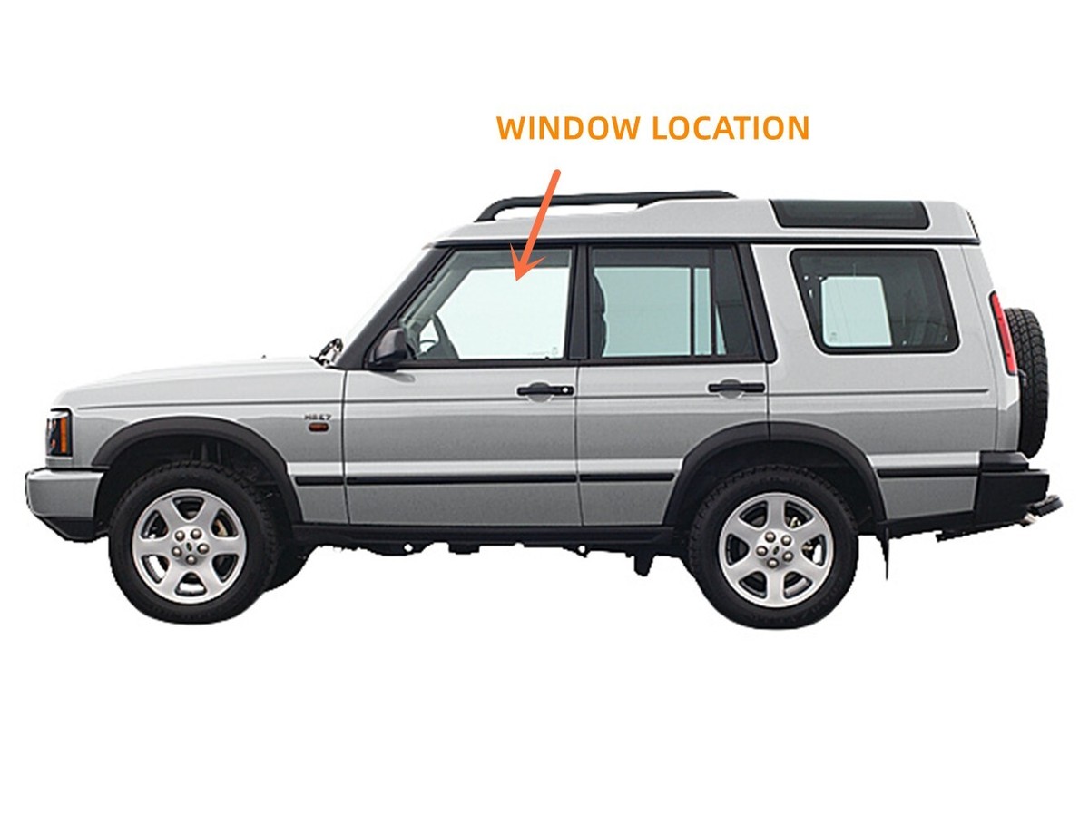Driver Side Front Door Window Glass | Compatible With Land Rover Discovery II 1999-2004 | Tempered Solar Glass