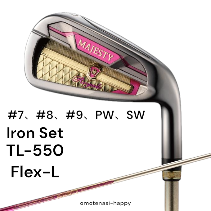 Ladies Majesty Royale Iron Set 2023 7-9I, pw, sw 5-pcs TL-550 Flex 