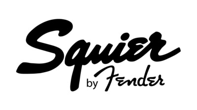 Squier Guitars Klebeschrift Aufkleber   19 cm schwarz