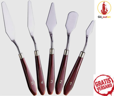 5 Stück Malmesser Set   Spachtel Acrylmalerei Palettenmesser Spachtel Werkzeuge