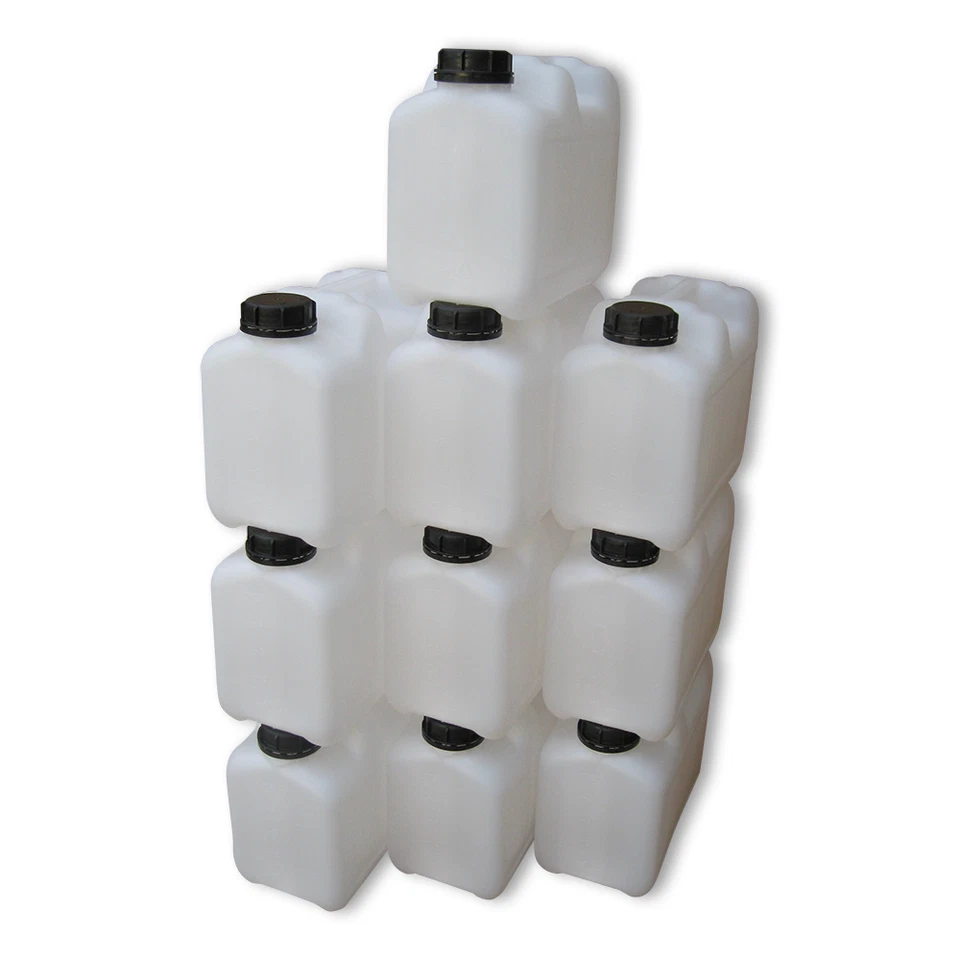 KANISTER-VERTRIEB 10 x 5 L natur CK-Kanister Kiste Behälter Trinkwasserkanister Wasserkanister NEU