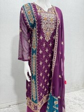 Bollywood Style Heavy Faux Georgette Salwar Kameez With Dupatta For Function