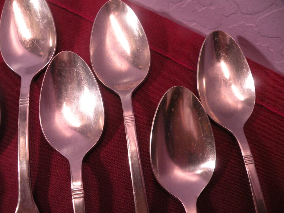 7 cucharas soperas ovaladas Stanley Roberts Rogers de acero inoxidable SRB140 7 3/4 Foto 3 de 4