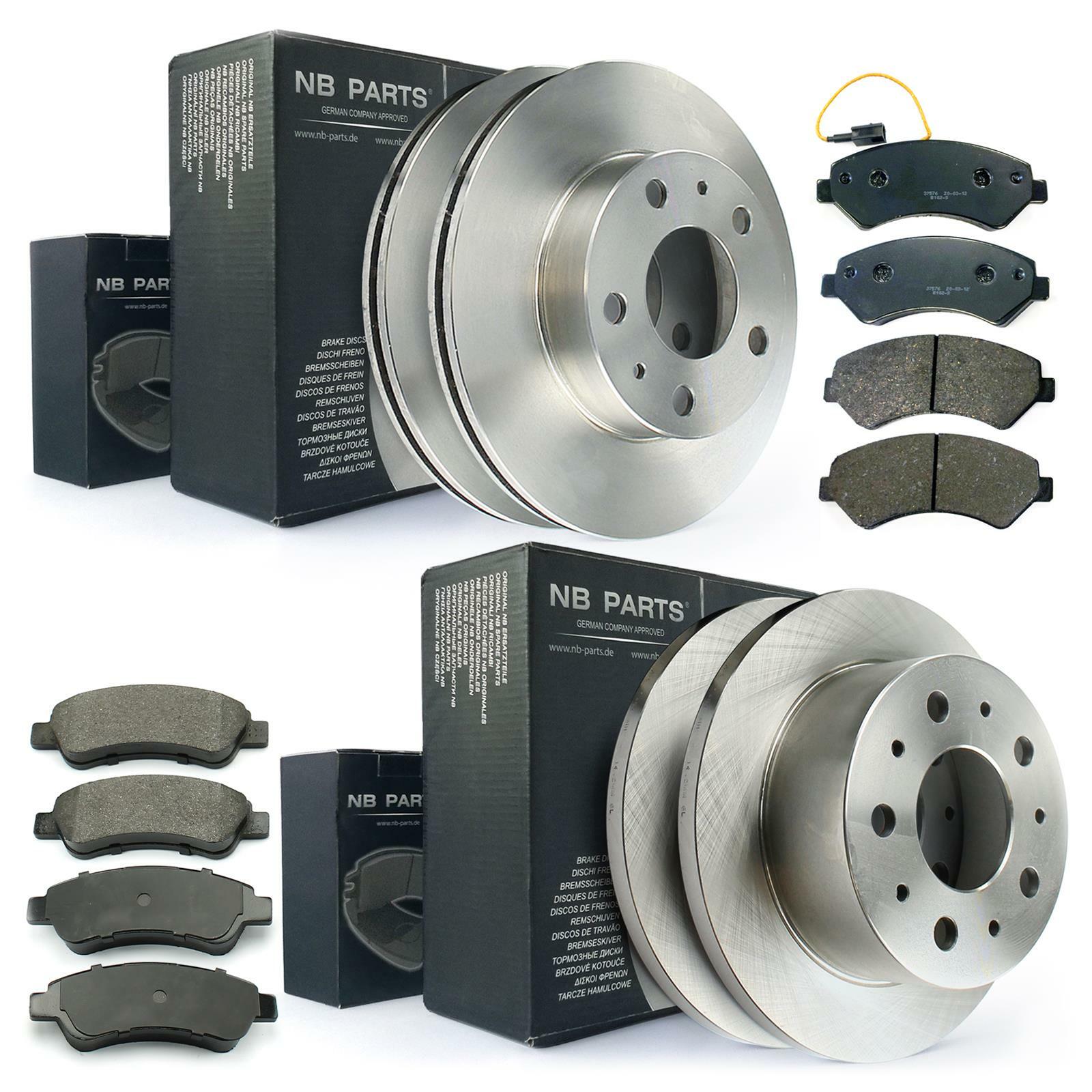 ATEC Germany Bremsscheiben & Bremsbeläge Komplettset VA+HA Für Dodge RAM 1500