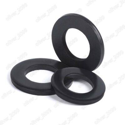 Black 304 Stainless Steel Flat Washers Insulation M3 M4 M5 M6 M8 M10 M12