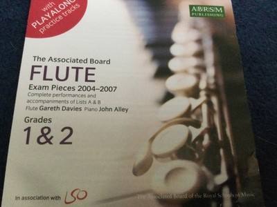 Flute Exam Pieces, 2004-7, Grade 1-2 Complete Performances &Accompaniments CD.
