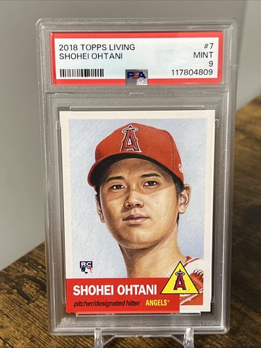 2018 Shohei Ohtani Topps Living #7 PSA 10 RC Angels