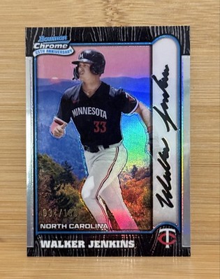 2024 Bowman Chrome - 1999 Bowman Chrome 25th Walker Jenkins #BI25-25 Int l /100