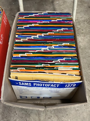 #ad SAMS Photofact Folder Sets 1379 1436 $14.00