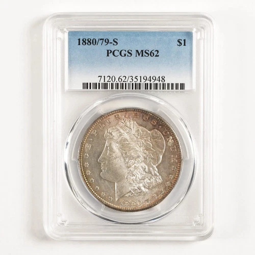 1880/79-S Morgan Dollar $1 MS62 PCGS 31602