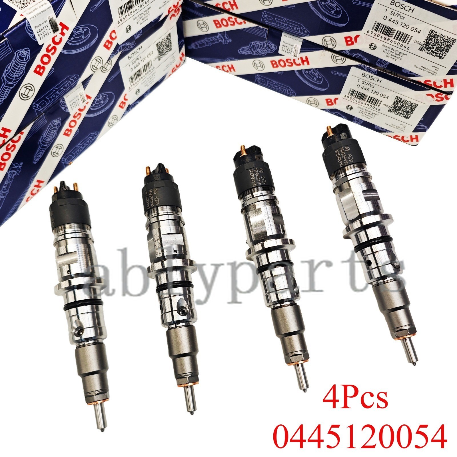4Pcs 0445120054 Common Rail Injector 504091504 2855491 For Bosch IVECO Eurocargo