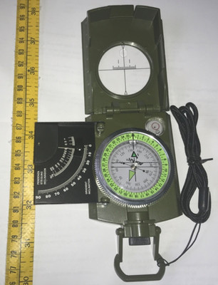 AOFAR Military Compass AF-4580 Lensatic Sighting, Waterproof and Shakeproof with