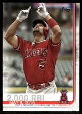 2,000 RBI 2019 Topps Update #US72 Los Angeles Angels MLB READ FREE SHIPPING