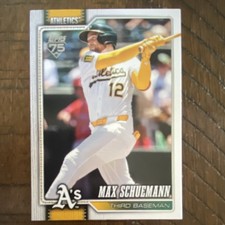 2026 Topps Series 1 - Max Schuemann Oakland Athletics Base Set #225