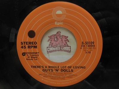 Guys 'N' Dolls   There's A Whole Lot Of Loving / Don't Turn The, 45 RPM VG+ (2O)