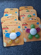 Bundle of 6 Junior Macare water filled star teethers 4+ months