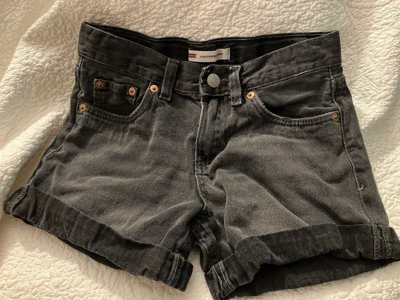Levi's Charcoal Girlfriend Shorts