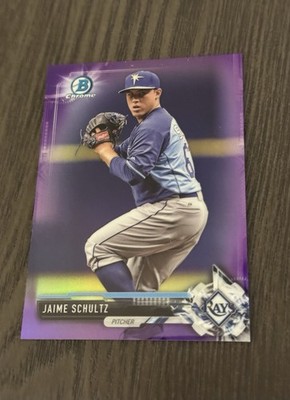 2017 Bowman Chrome Prospects Purple Refractor /250 #BCP133 JAIME SCHULTZ