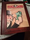 Monopoly 2005 Vintage Game Collection Wooden Book Shelf Edition Hasbro Complete