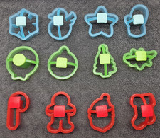 Set of 12 Sweet Creations Christmas Cookie Cutters Soft Grip Handles Good Cook