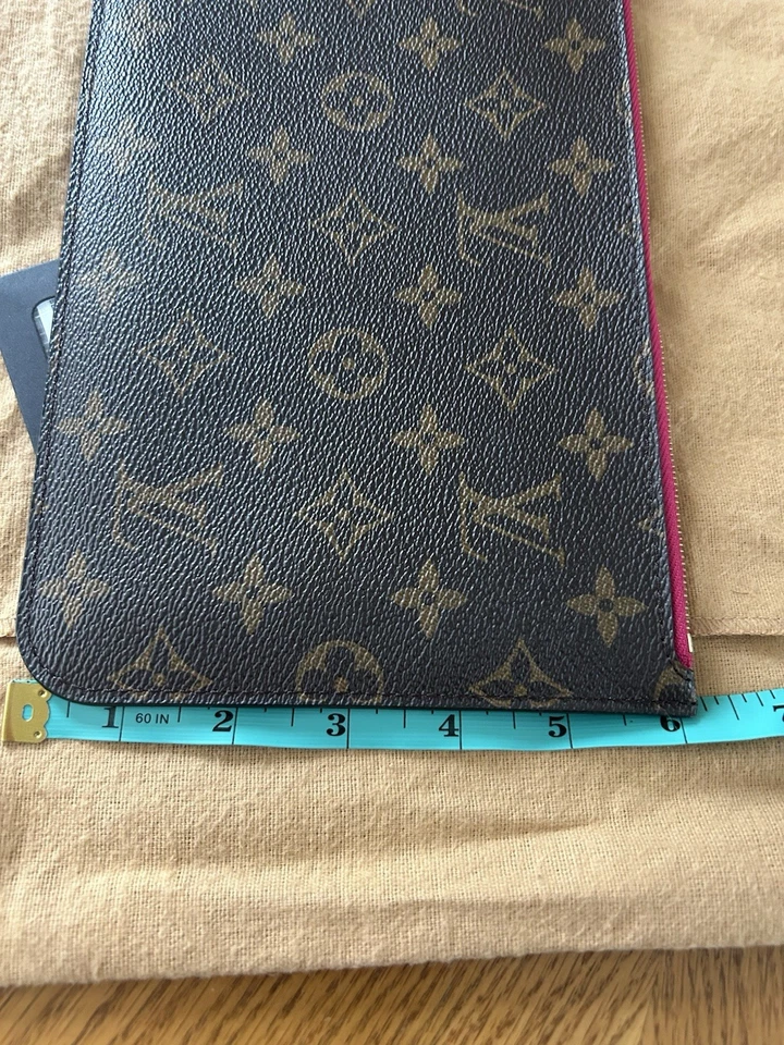Louis Vuitton Neverfull MM Monograma LV Fucsia Bolso Bolsillo Nunca Completo Certificado de Autenticidad Foto 4 de 4