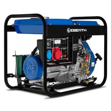 EBERTH 5kW Generatore di corrente Diesel Gruppo elettrogeno E-Start Trifase