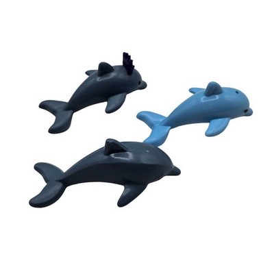 Lot of 3 LEGO Friends Bright Light Blue Jumping Dolphin Animal Figurines