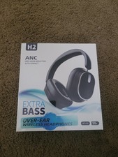Sisism H2 ANC Extra Bass Over The Ear Wireless Headphones - Black