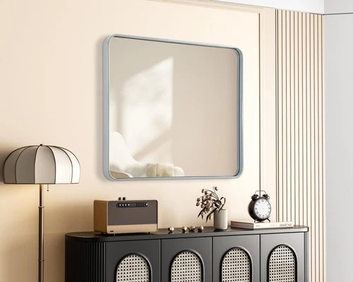 Elegant Lighting MR8A3036 Remy 30"W x 36"H Rectangular Flat - Silver - Picture 5 of 12