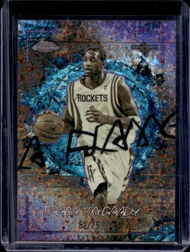 2025-26 Topps Chrome Cactus Jack Tracy McGrady La Flame Purple Mini-Diamond #/75