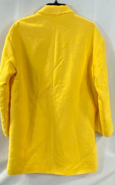 Zara Basic Womens Yellow Buttoned Jacket M NWT - Image 2 of 4