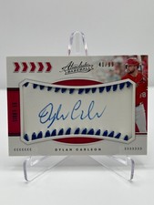 2020 PANINI ABOSLUTE DYLAN CARLSON 41/99 BASEBALL MATERIAL SIGNATURE NO. BMS-DC