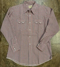 Vintage Washington Dee-Cee Sawtooth Pearl Snap Shirt 16-34 USA
