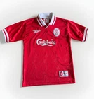 Reebok Liverpool Football Shirt Kids Home Top 1996 1998 Size 30" / 32" Original