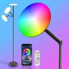Floor Lamp for Bedroom, Super Bright Torchiere Floor Lamps APP & Remote Contr...