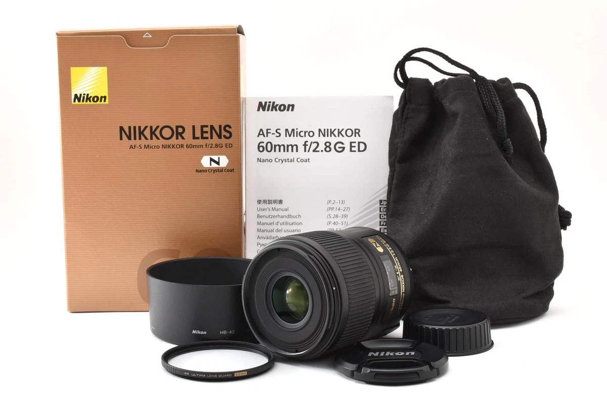 純正ニコンNikon Micro NIKKOR 60mm f/2.8G ED美品 Nikon Micro NIKKOR f/2.8 Camera Lenses 60mm Focal | Updated Oct 2026