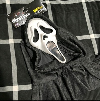 Scream Ghostface 25th Anniversary Fun World Mask Rare 2024 Black Glitter OG 