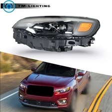 Headlight For Jeep Cherokee 2019-2020-2022 LED Driver/Left Side Black Full LED